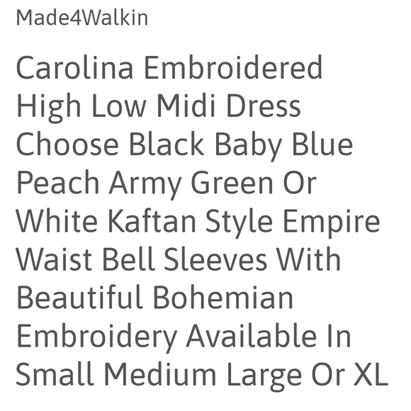 Free People Light Blue Embroidered High Low Dress - Picture 8 of 10